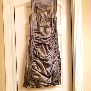 Bronze/Copper fitted dress